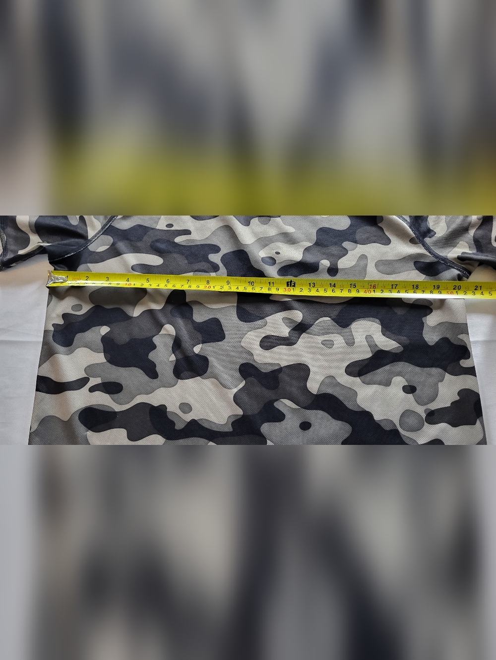 adidas Camo Short Sleeve Performance Tee - Black & Gray & Olive - Picture 11 of 12